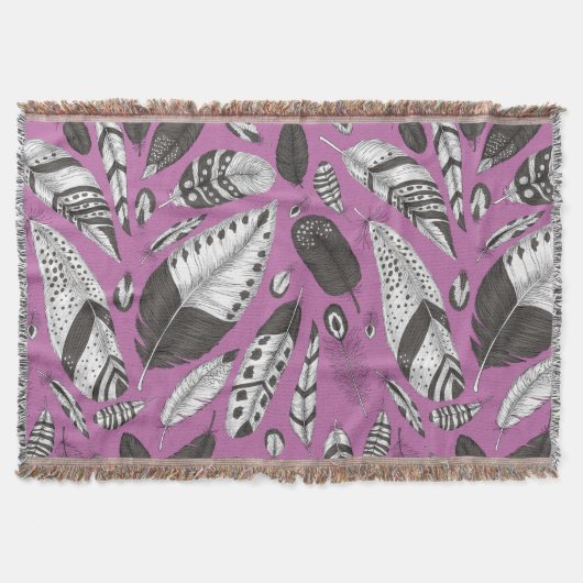 Couverture Plumes motif (Devant)