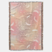 Couverture Plumes pastel douces | Romantique Rose & Or Cosy (devant Vertical)