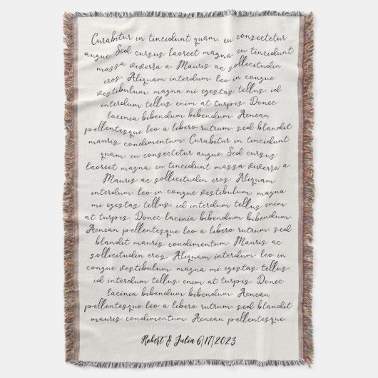 Couverture Poème de chanson mariage personnalisé (devant Vertical)