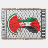 Couverture Poing de résistance palestinienne sur le symbole d (Devant)