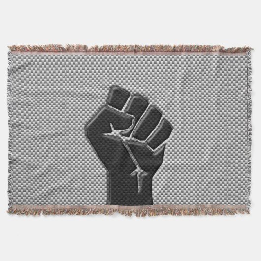 Couverture Poing de solidarité en fibre de carbone style d'im (Devant)