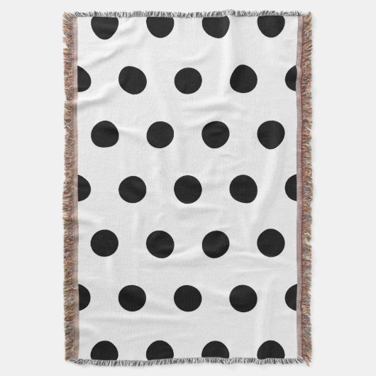 Couverture Pointe Polka blanche et noire (devant Vertical)