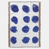 Couverture Pointillé, aquarelle bleue indigo. (devant Vertical)