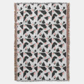 Couverture Points Abstraits modernes et fleurs roses (devant Vertical)