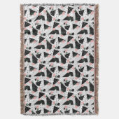 Couverture Points Abstraits modernes et fleurs roses (devant Vertical)