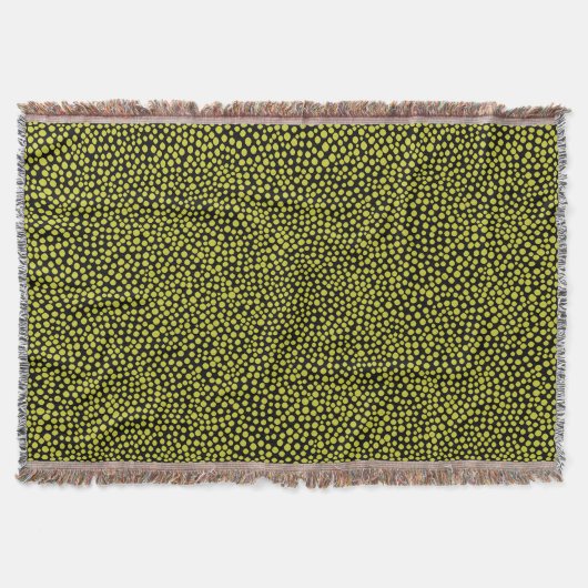 Couverture Points aléatoires - Banane jaune sur noir (Devant)