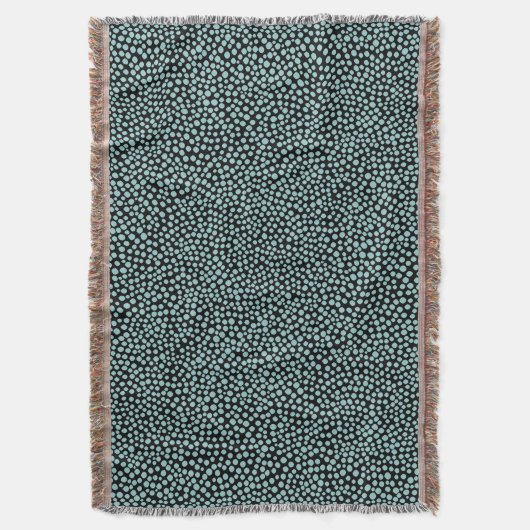 Couverture Points aléatoires - Bleu clair sur Noir (devant Vertical)