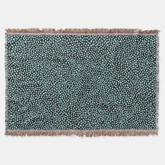 Couverture Points aléatoires - Bleu clair sur Noir (Devant)