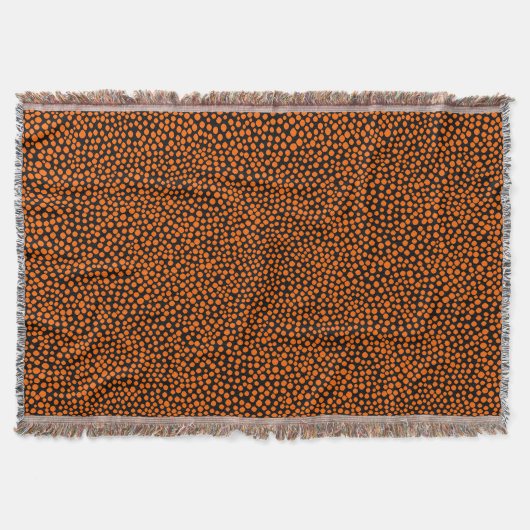 Couverture Points aléatoires - Orange sur Noir (Devant)