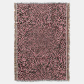 Couverture Points aléatoires - Rose doux sur Noir (devant Vertical)