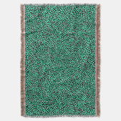 Couverture Points aléatoires - Turquoise sur Noir (devant Vertical)