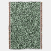 Couverture Points aléatoires - Vert fantôme sur noir (devant Vertical)