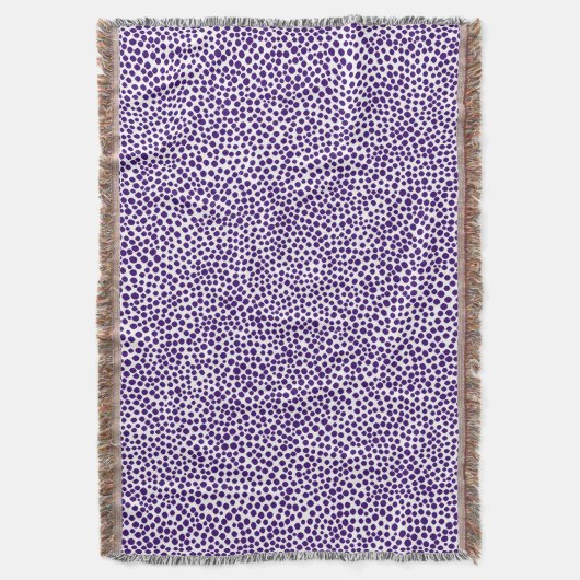 Couverture Points aléatoires - Violet profond sur blanc (devant Vertical)