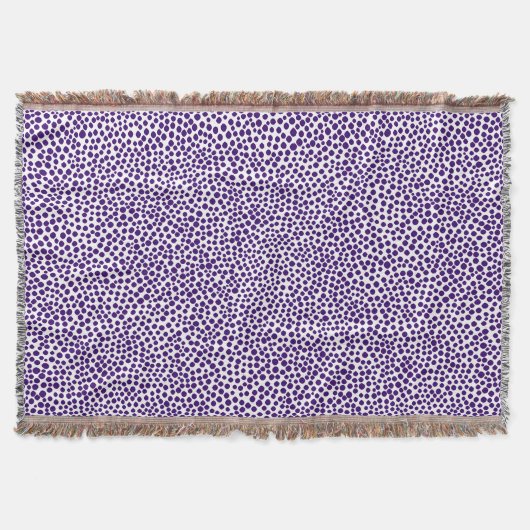 Couverture Points aléatoires - Violet profond sur blanc (Devant)