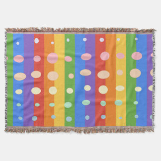 COUVERTURE POINTS ARC-EN-CIEL RAYÉS