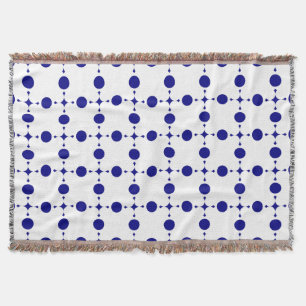 Couverture Points bleus de marine, Motif à pois, Pois