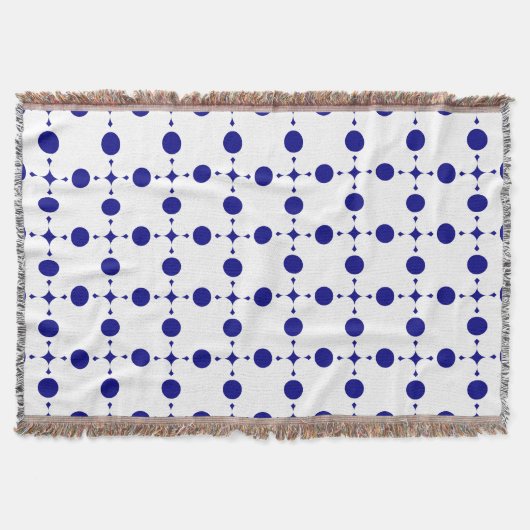 Couverture Points bleus de marine, Motif à pois, Pois (Devant)