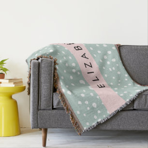 Couverture Points Dalmatiens verts, Spots, Votre Nom