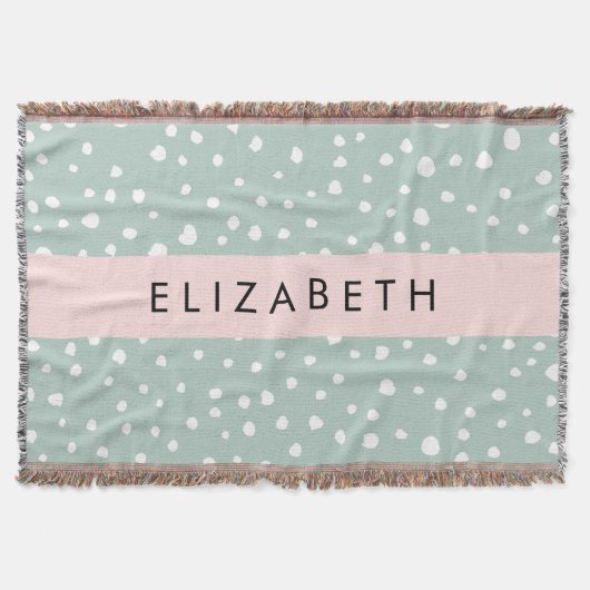 Couverture Points Dalmatiens verts, Spots, Votre Nom (Devant)