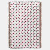Couverture points roses et verts sauge (devant Vertical)
