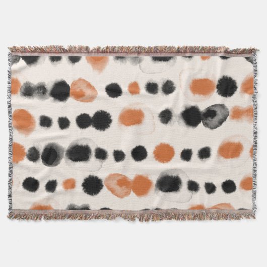 Couverture Pois Abstraits : Géométrie aquarelle. (Devant)