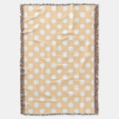 Couverture Pois blancs sur beige (devant Vertical)