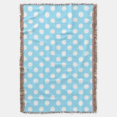 Couverture Pois blancs sur bleu pâle (devant Vertical)