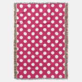 Couverture Pois blancs sur cerise (devant Vertical)