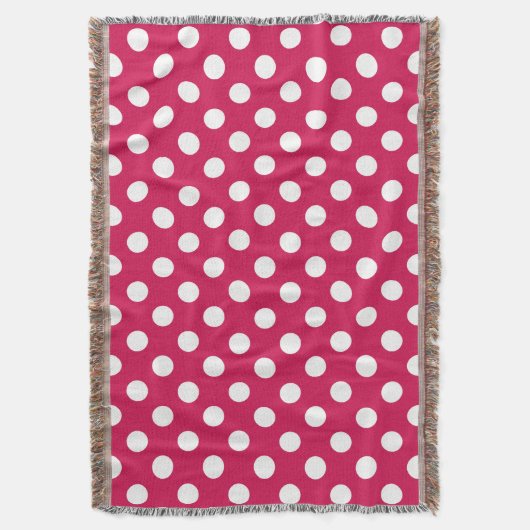 Couverture Pois blancs sur cerise (devant Vertical)