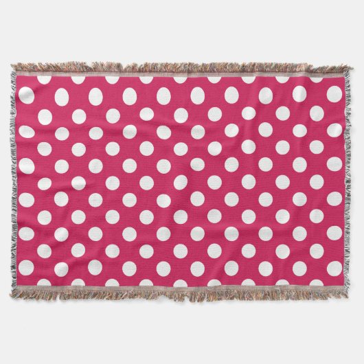 Couverture Pois blancs sur cerise (Devant)