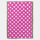 Couverture Pois blancs sur fuchsia (devant Vertical)