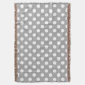 Couverture Pois blancs sur gris (devant Vertical)