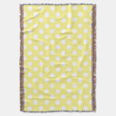 Couverture Pois blancs sur jaune citron (devant Vertical)