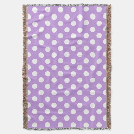 Couverture Pois blancs sur lilas (devant Vertical)