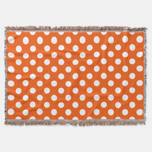 Couverture Pois blancs sur orange (Devant)
