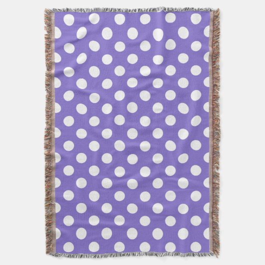 Couverture Pois blancs sur perwinkle (devant Vertical)