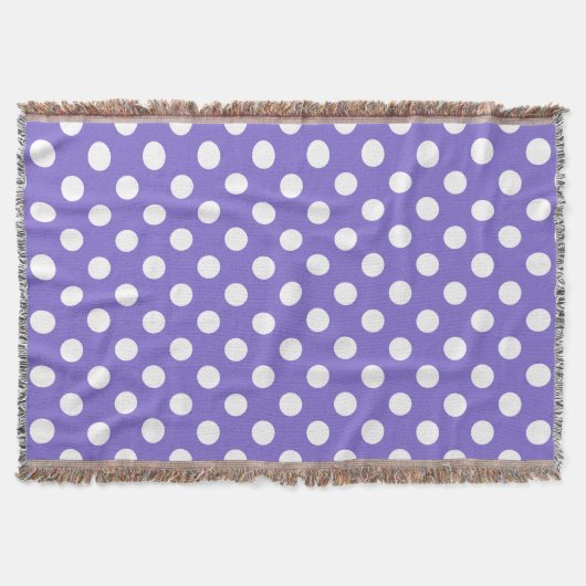 Couverture Pois blancs sur perwinkle (Devant)