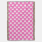 Couverture Pois blancs sur rose (devant Vertical)