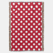 Couverture Pois blancs sur rouge (devant Vertical)