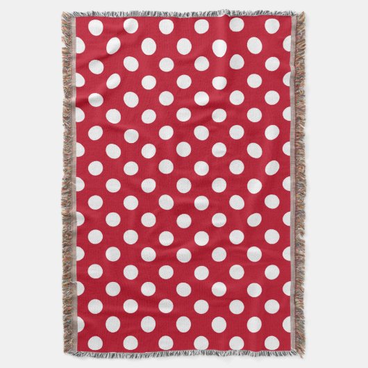 Couverture Pois blancs sur rouge (devant Vertical)