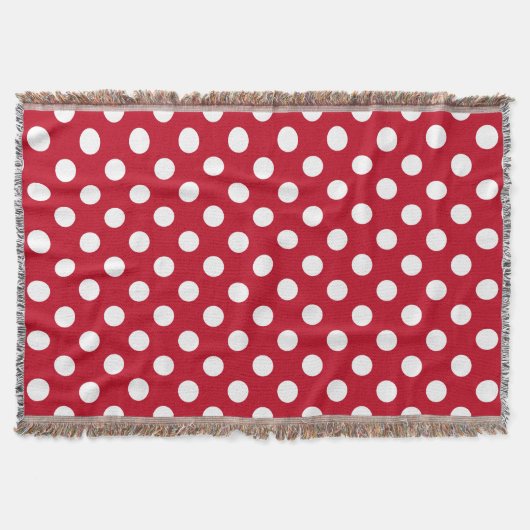Couverture Pois blancs sur rouge (Devant)