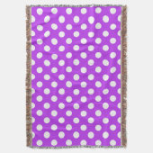 Couverture Pois blancs sur violet clair (devant Vertical)