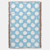 Couverture Pois Bleus, Motif Pointe Polka, Points, Pointe (devant Vertical)