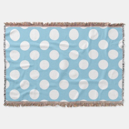Couverture Pois Bleus, Motif Pointe Polka, Points, Pointe (Devant)