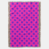 Couverture Pois bleus sur fuchsia (devant Vertical)