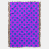 Couverture Pois bleus sur violet (devant Vertical)