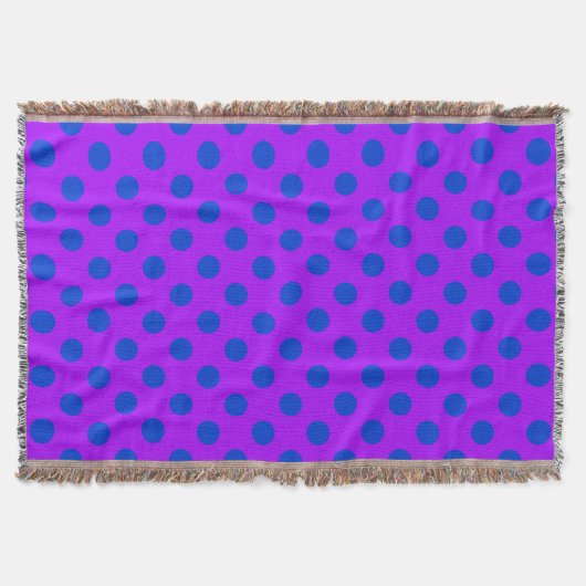 Couverture Pois bleus sur violet (Devant)