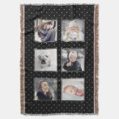 Couverture Pois noir et blanc | six photos (devant Vertical)