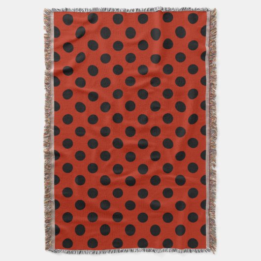 Couverture Pois noirs en rouge (devant Vertical)