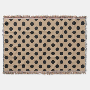 Couverture Pois noirs sur beige